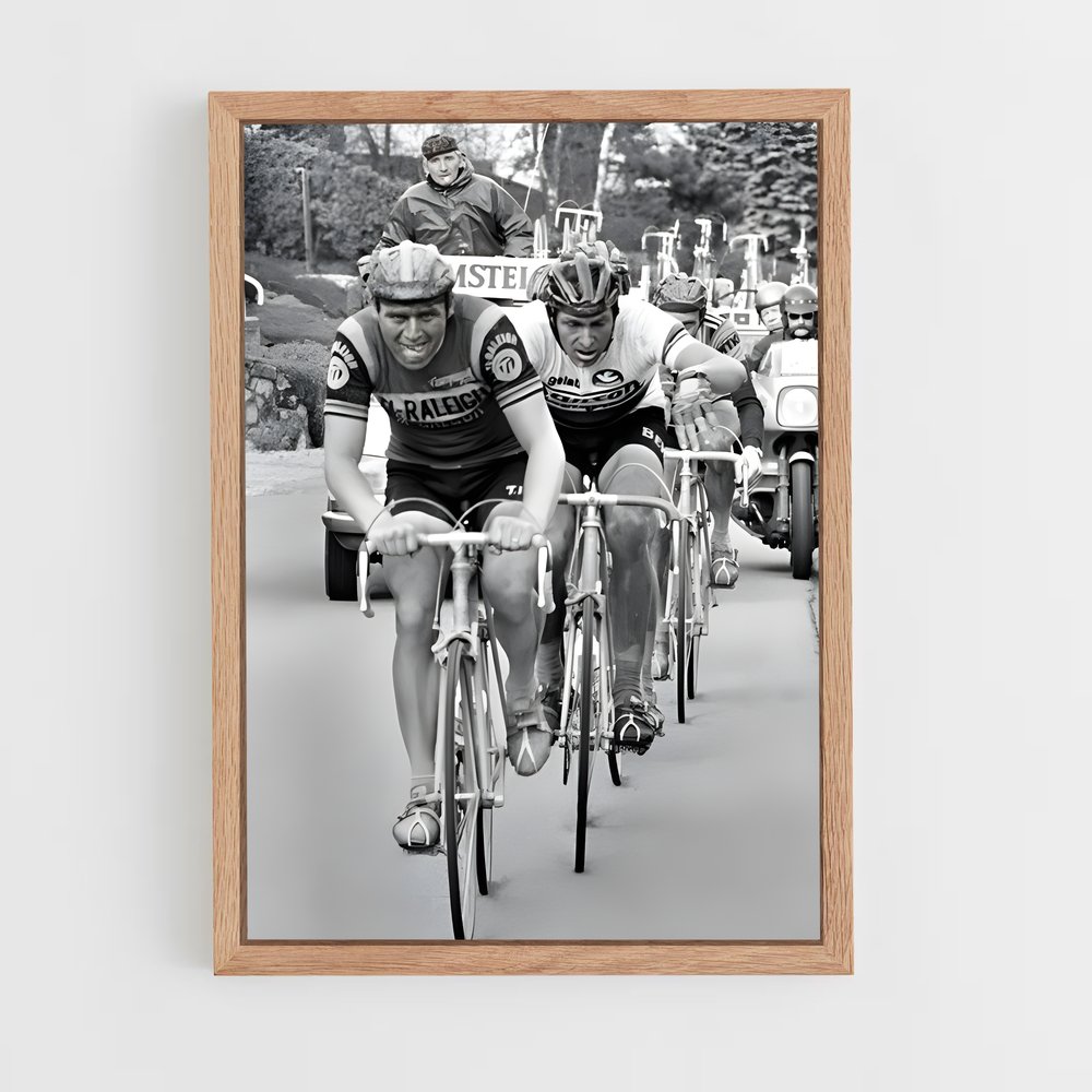 Poster La Route des Cyclistes – affiche Cyclisme (vue 4)